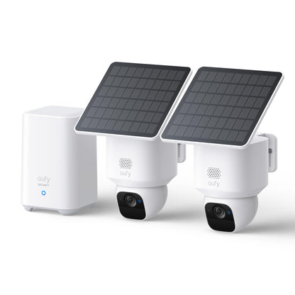 eufy Security SoloCam E30, 2K Solar Security Camera, 360° AI Tracking