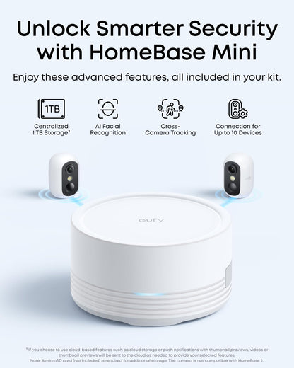 eufy Security Indoor/Outdoor Camera C35, Spotlight-Free Color Night Vision