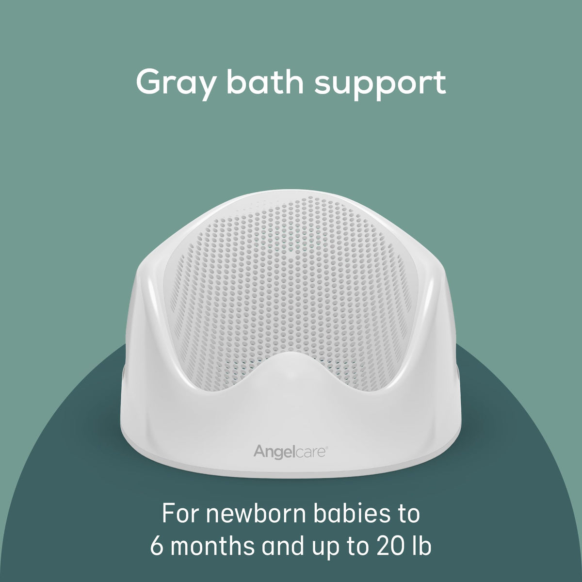 Angelcare Baby Bath Support, Pink, Birth to 6 Months, Made in Canada