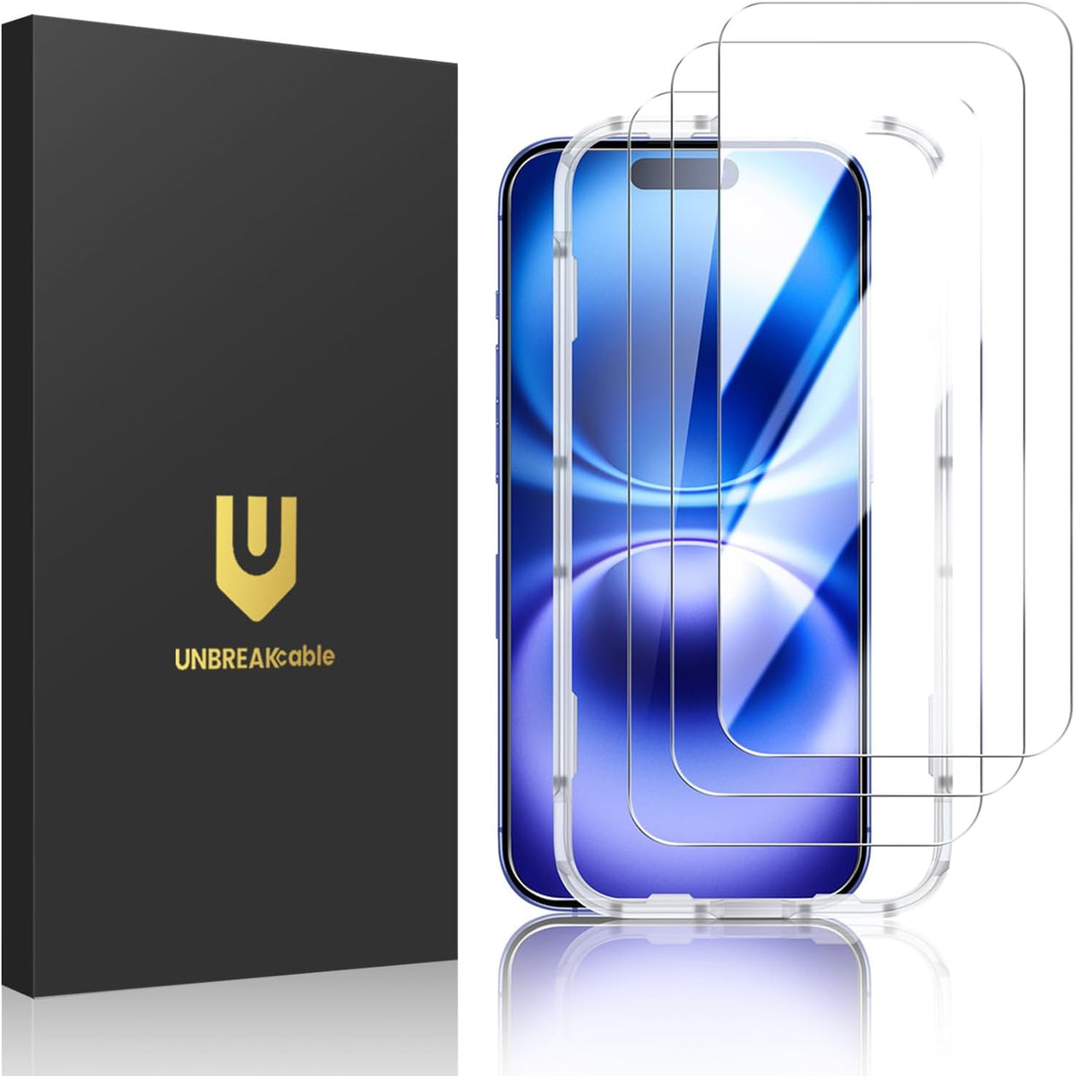 UNBREAKcable 3-Pack Screen Protector for iPhone SE 2022/SE 2020, iPhone 8/7