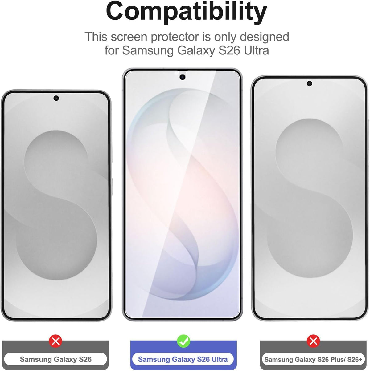 NEW'C for Samsung Galaxy S23 6.1" (SM-S911),Screen Protector Tempered Glass