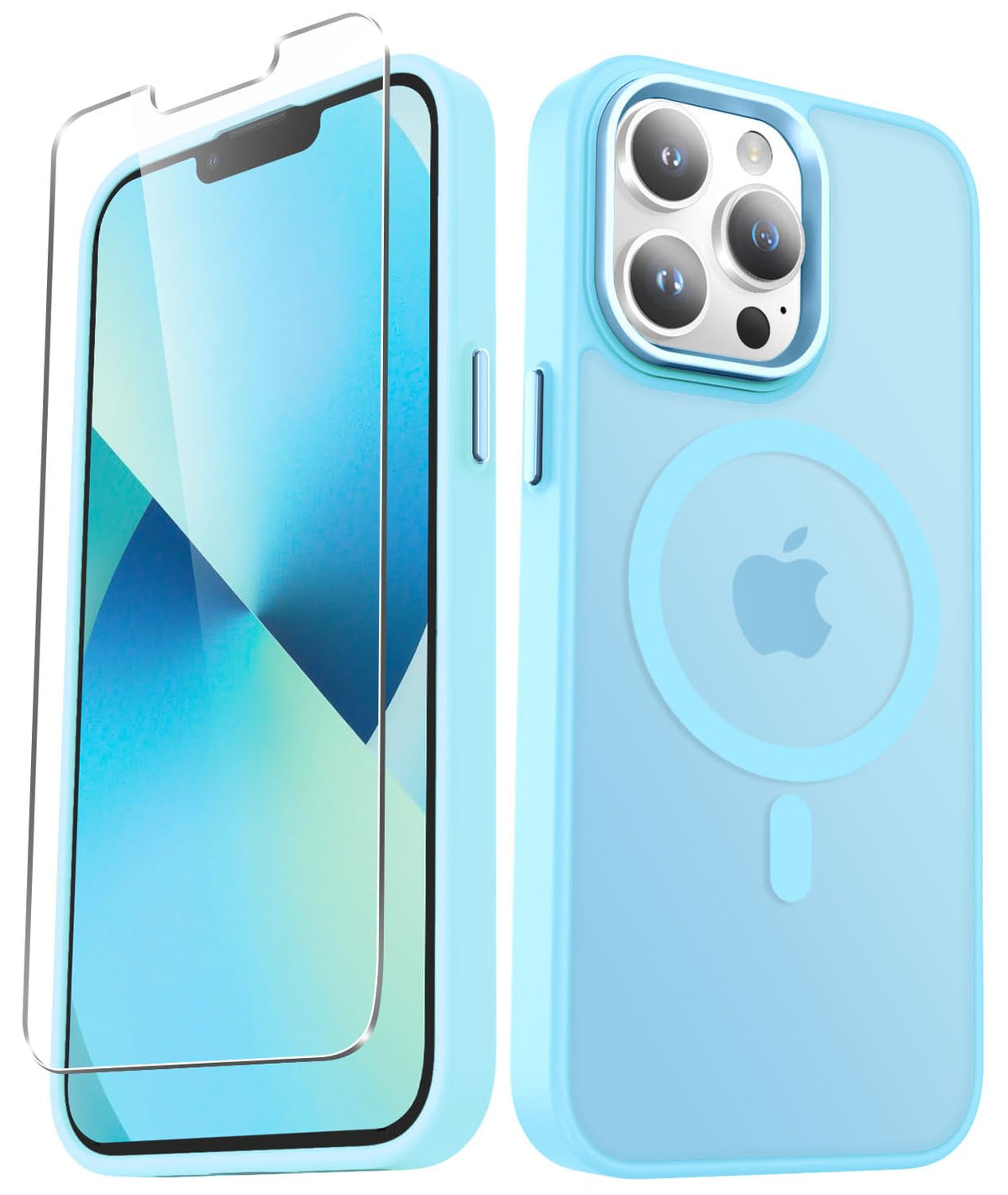 for iPhone 14 Plus Case, Matte Magnetic Phone Case, Lavender Purple