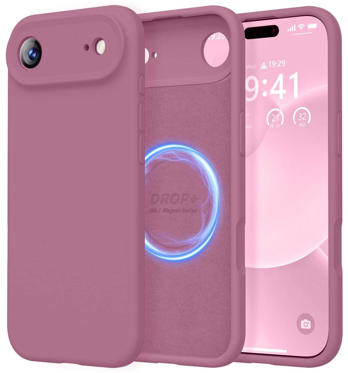 LOVE 3000 Designed for iPhone 16 Case, Premium Silicone with [Soft Anti-Scratch Microfiber Lining] Shockproof Protective Phone Case for Men Women Girls 6.1", Black