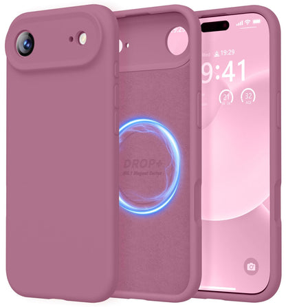LOVE 3000 Designed for iPhone 16 Case, Premium Silicone with [Soft Anti-Scratch Microfiber Lining] Shockproof Protective Phone Case for Men Women Girls 6.1", Black