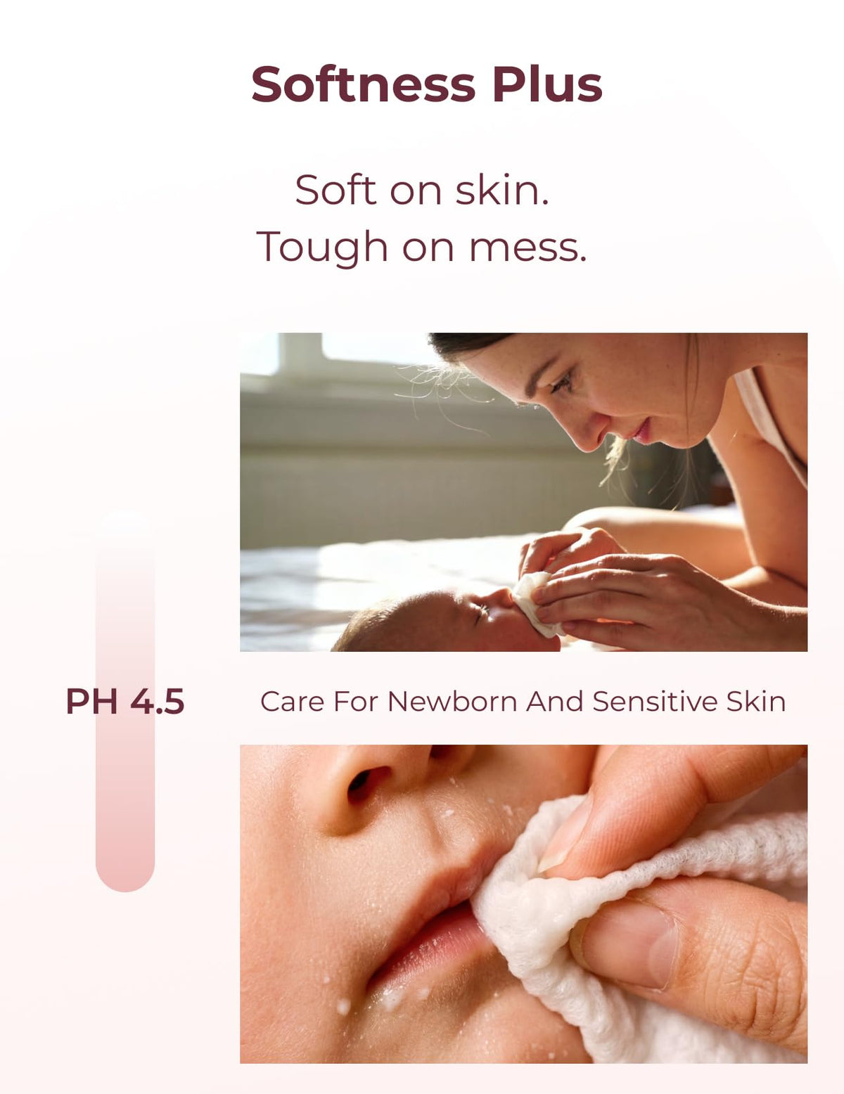 Momcozy Baby Wipes, Unscented & Hypoallergenic, Gentle for Sensitive Skin