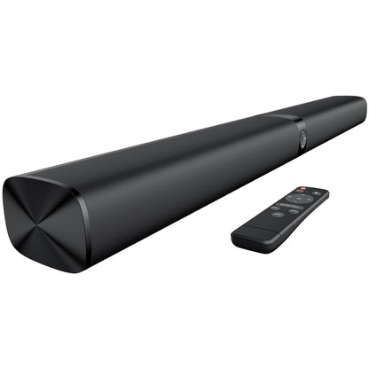 Sound Bar for Smart TV, Soundbar with Bluetooth/ARC/Opt/AUX Connect, Auto Volume Boost, 3 Equalizer Modes, 2 in 1 Detachable Soundbar for TV/PC/Gaming/Projectors