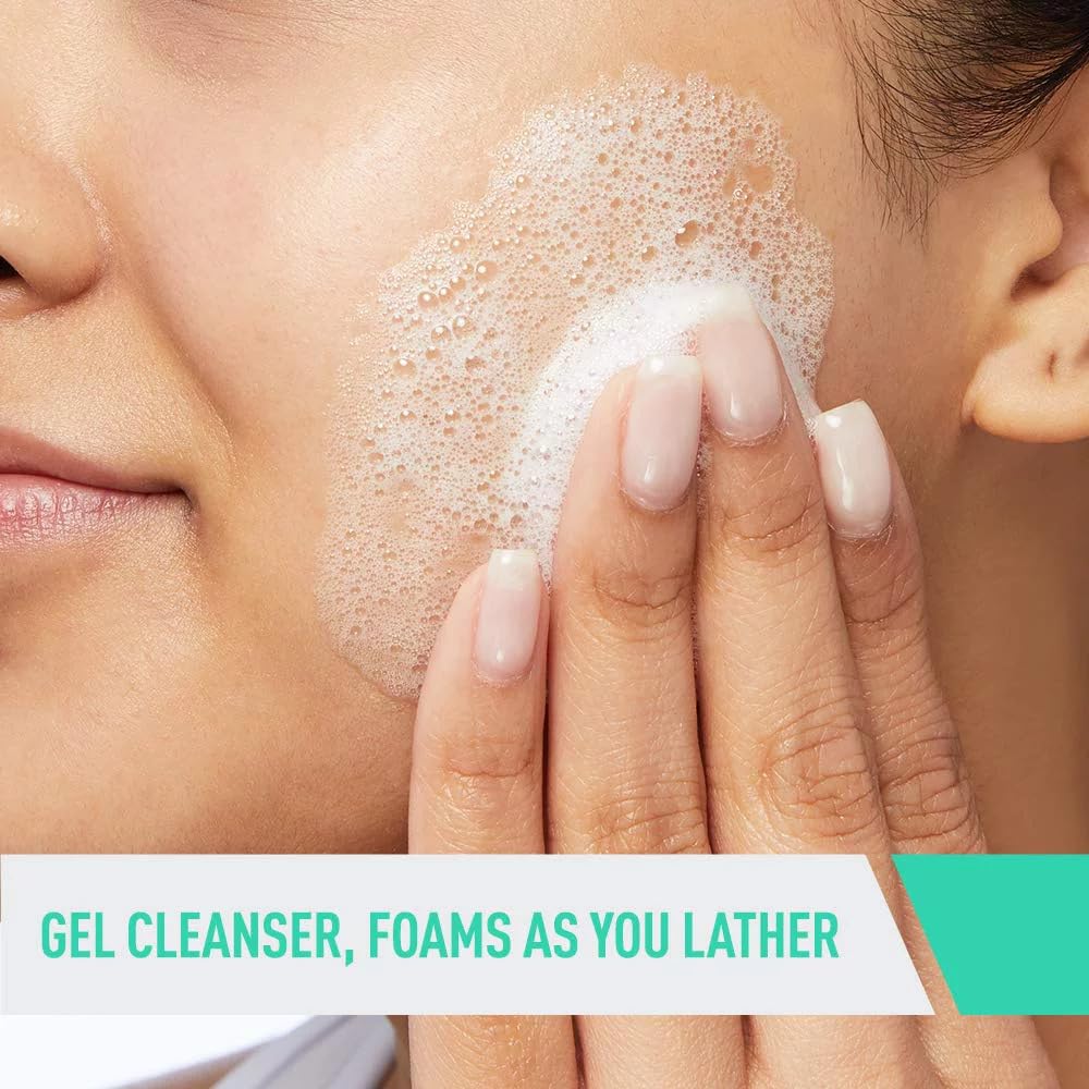 CeraVe Foaming Facial Cleanser, Gentle Cleanser for Oily Skin, 8oz