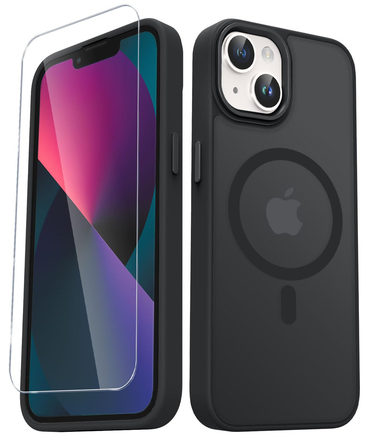 for iPhone 14 Plus Case, Matte Magnetic Phone Case, Lavender Purple