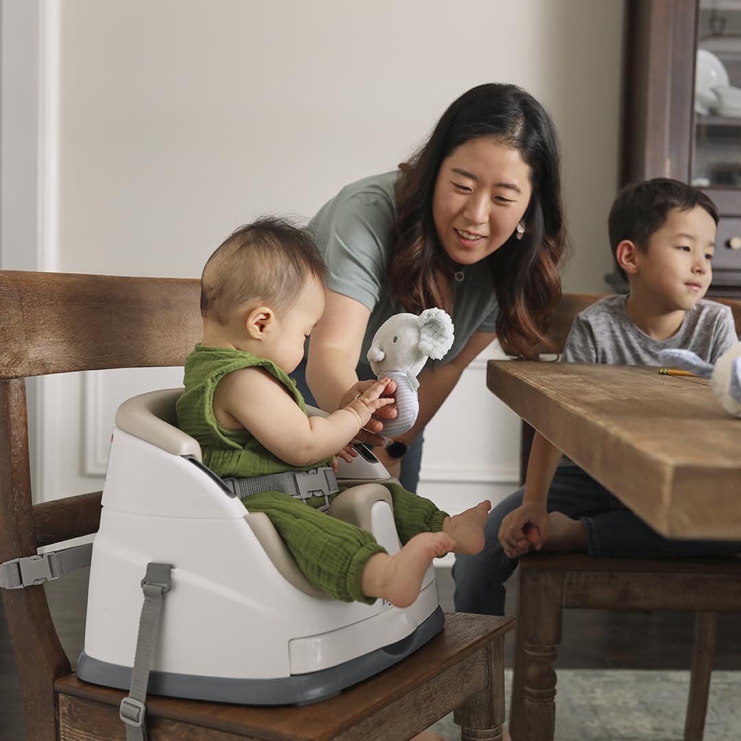 Ingenuity Baby Base 2-in-1 Booster Seat with Tray, Feeding & Floor Seat