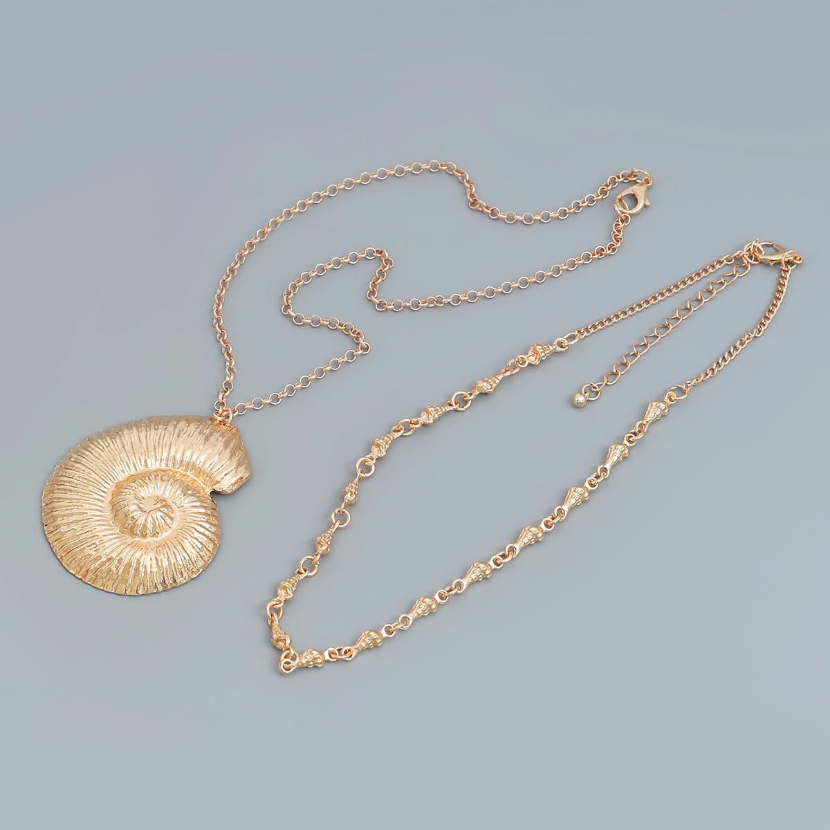 Halloween Gold Conch Necklace Jewelry Accessory for Women