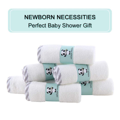HIPHOP PANDA Soft Baby Washcloths, 2-Layer, 30 Pack Newborn Gift Set