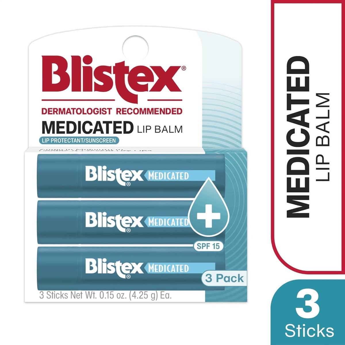 Blistex Medicated Mint Lip Balm, 0.15 Oz