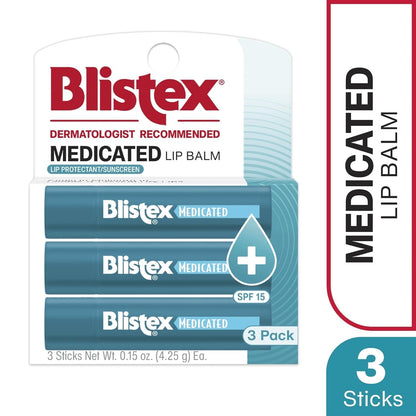 Blistex Medicated Mint Lip Balm, 0.15 Oz