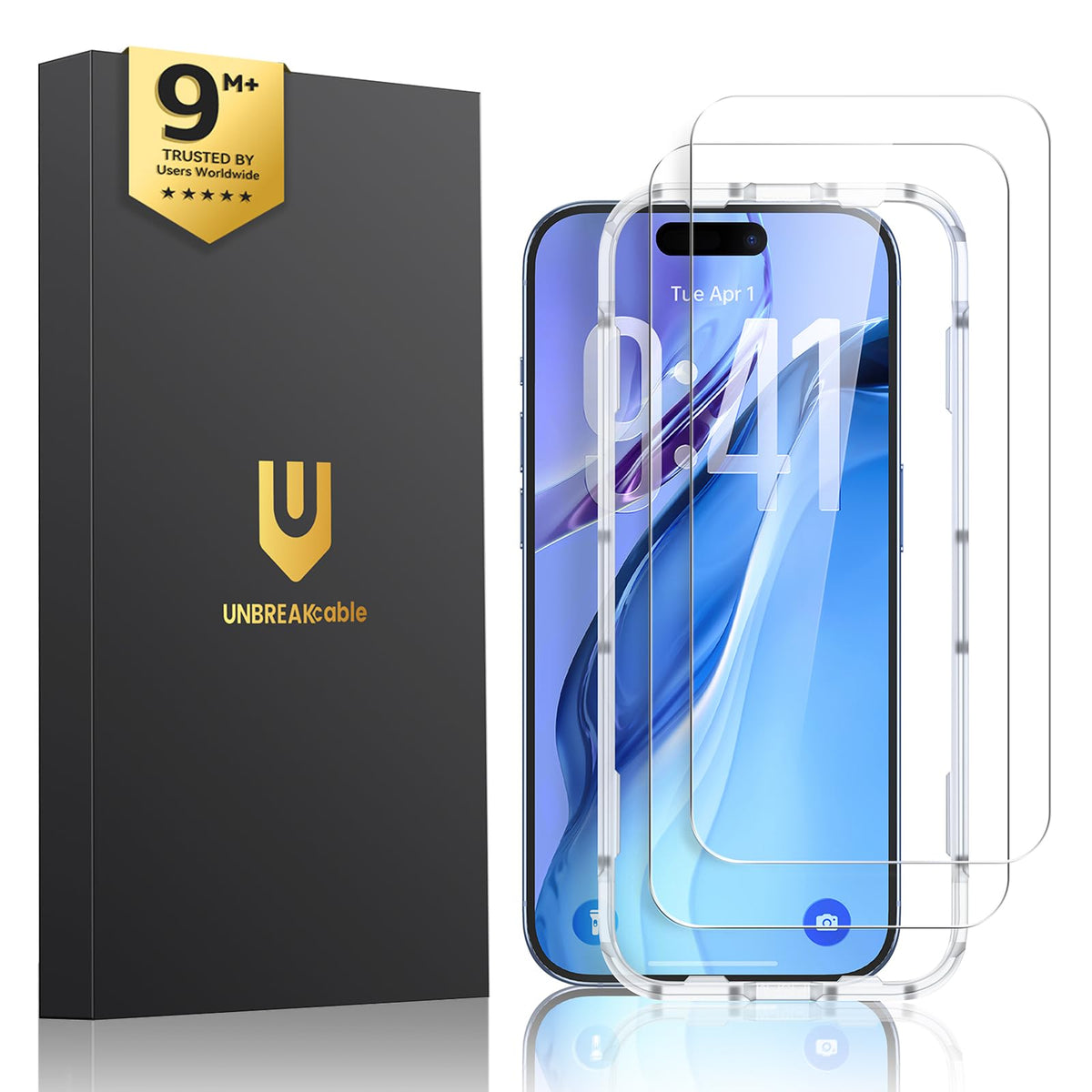 UNBREAKcable 2-Pack Screen Protector for iPhone 14 Plus/13 Pro Max