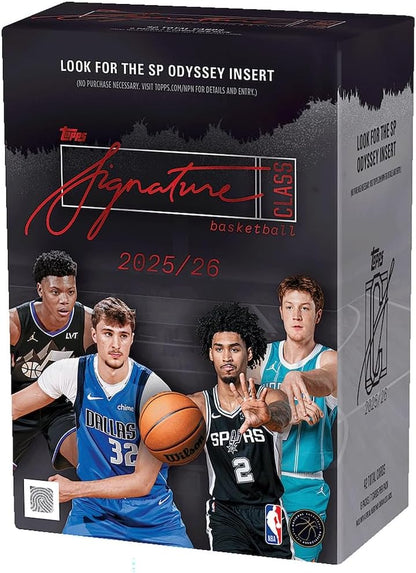 2025-26 Topps Signature Class Basketball - Factory Sealed - Value Box 7 Cards per Pack. 6 Packs per Box.