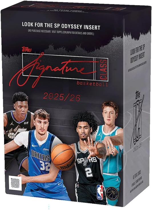 2025-26 Topps Signature Class Basketball - Factory Sealed - Value Box 7 Cards per Pack. 6 Packs per Box.