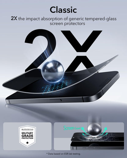ESR 3 Pack for iPhone 17 Pro Max Privacy Screen Protector, Classic