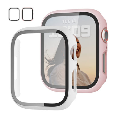 JZK Screen Protector Case for Apple Watch Series 11/10 42mm,Carbon Fibre