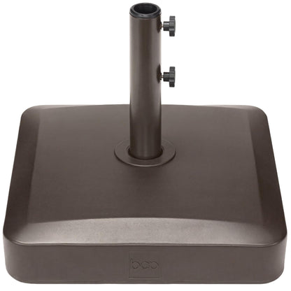 Best Choice Products Fillable Umbrella Base Stand Round Sunburst Plastic Patio Umbrella Base Stand, Pole Holder for Outdoor, Lawn w/ 55lbs Weight Capacity, Adjustment Knob
