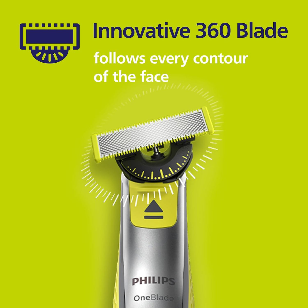 Philips OneBlade 5 Stainless Steel Original Replacement Blades Compatible with all OneBlade Electric Razors (model QP250/50)