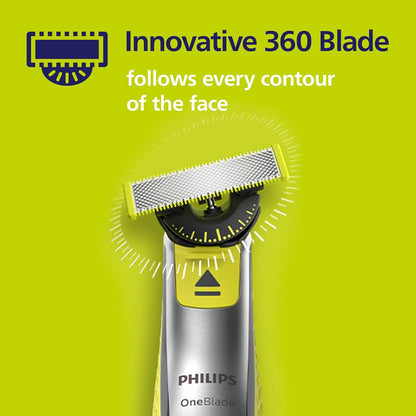 Philips OneBlade 5 Stainless Steel Original Replacement Blades Compatible with all OneBlade Electric Razors (model QP250/50)