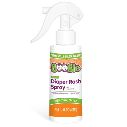 Boogie Diaper Rash Relief Bundle, No-Rub Spray & Maximum Strength Paste