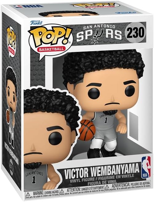 Victor Wembanyama #230 (Statement Edition Jersey) Funko POP! Basketball: San Antonio Spurs Figurine Bundle with HOFSM Protector Case