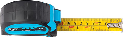 OX Pro Dual Auto Lock Tape Measure 5m, Magnetic Hook, Metric & Imperial