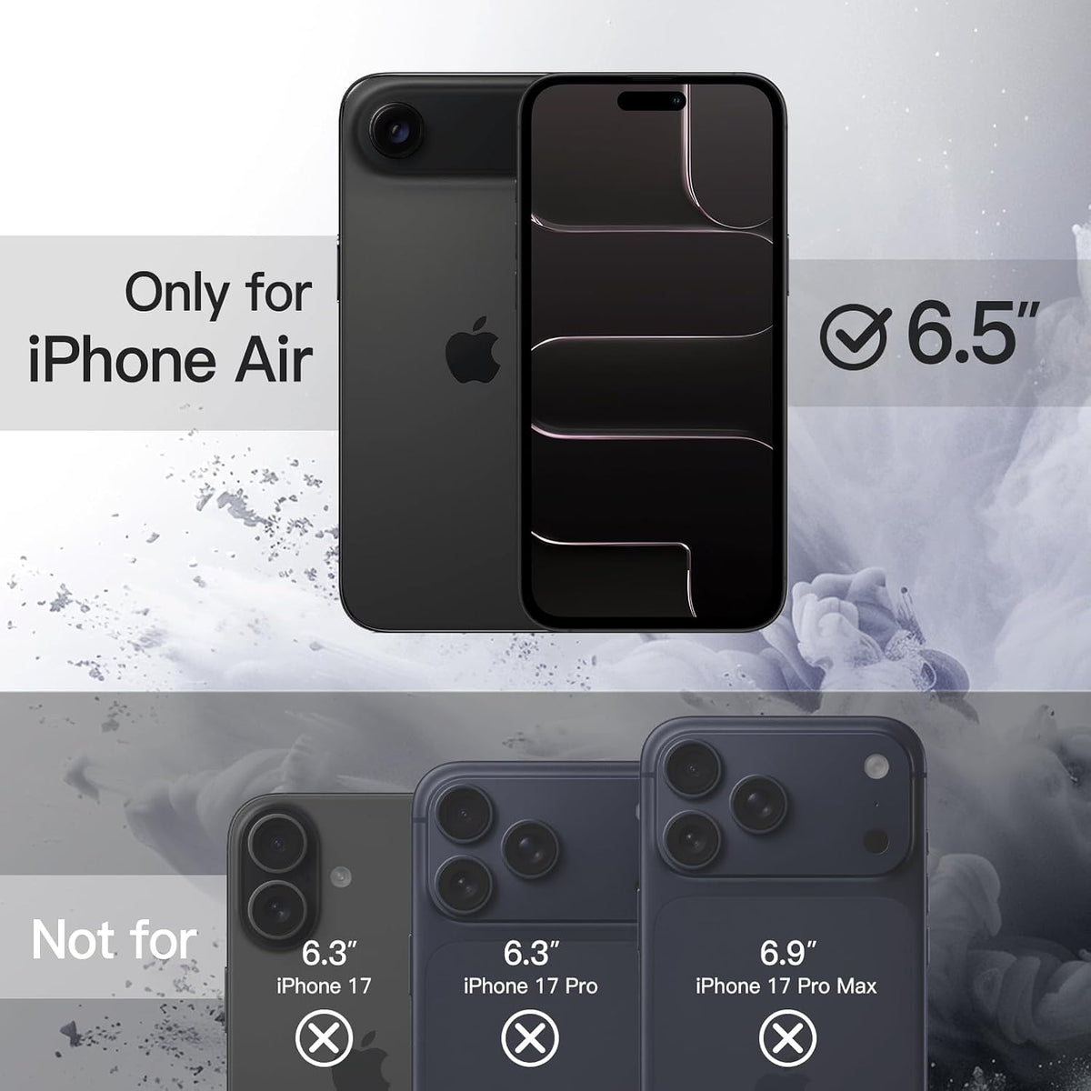 JETech Case for iPhone 17, Anti-Yellowing, Clear