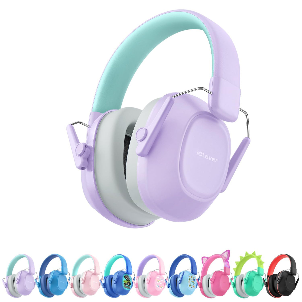 iClever EM01 Ear Defenders Children SNR 29dB for Autism&Concentration Aid