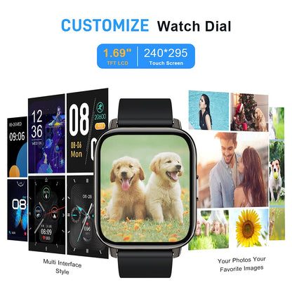 Motast Smart Watch, Fitness Tracker 1.69'' HD for Men Women,
