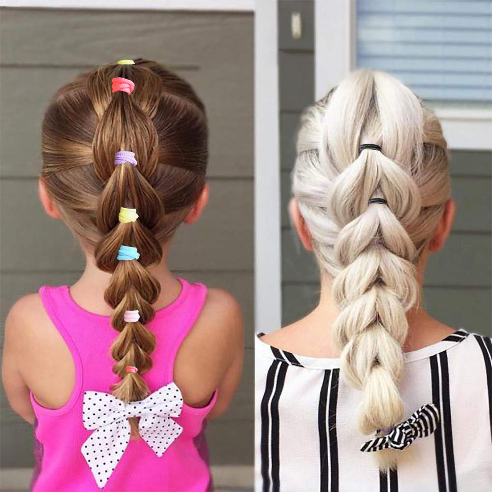 200 Pack Hair Ties BEoffer Baby Toddlers Girls Elastics Hair Band No Damage