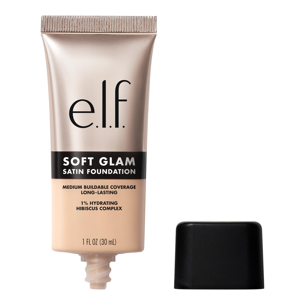 e.l.f. Soft Glam Satin Foundation, Medium Coverage, 43 Tan Cool