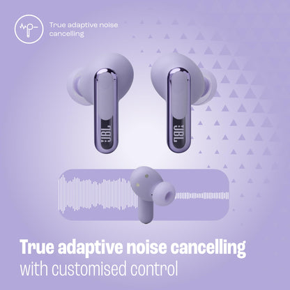 JBL Live Beam 3 - True Wireless Noise-Cancelling Stick-Closed Earbuds, 48Hrs Total Playback, Wireless Charging, 6 Mics for Perfect Calls, Multi-Point Connection, IP55 Waterproof and dustproof (Black)