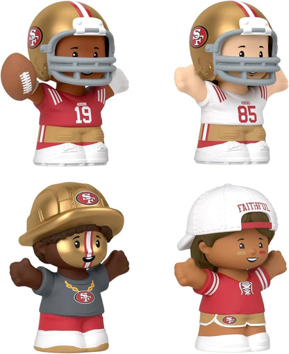49ers Little People Collector 4 Pack Figure Set Featuring George Kittle Plus