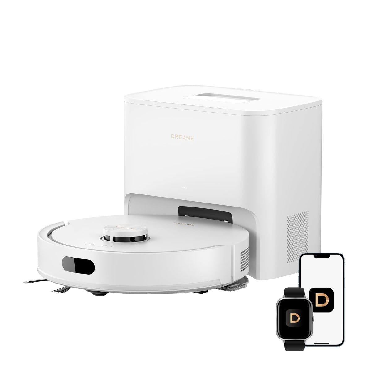 dreame D20 Pro Plus Robot Vacuum and Mop, Detangling DuoBrush for Pet Hair
