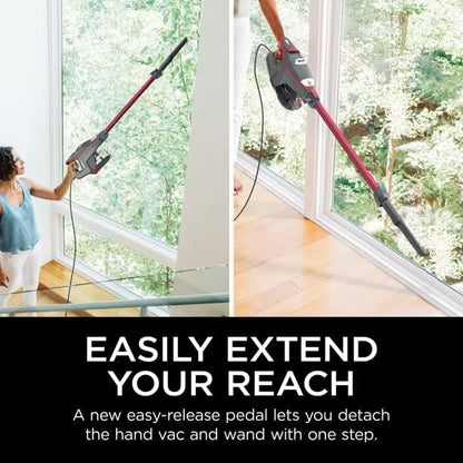 SHARK HV370 Rocket Pro Corded Stick Vacuum, Comet Red (Renewed)