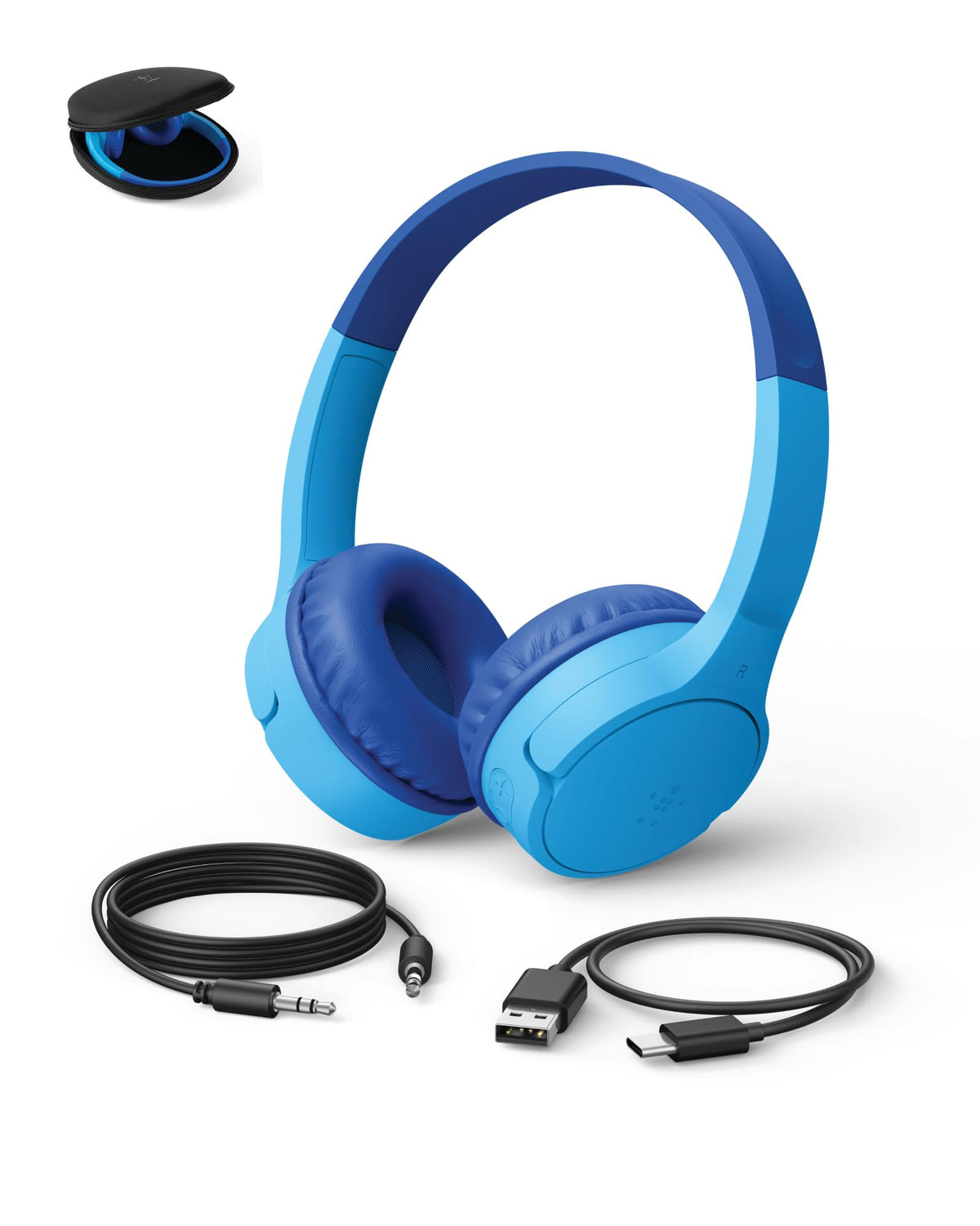 Belkin SoundForm Mini Kids Headphones, Wireless&Wired, 30H Playime, School