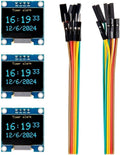 ELEGOO 0.96 Inch OLED Display Screen Module, Self-Luminous, SSD1306, 3PCS