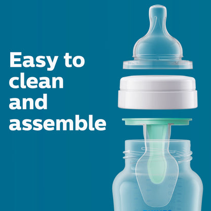Philips Avent Anti-Colic Baby Bottle with AirFree Vent, Slow Flow, 4 oz