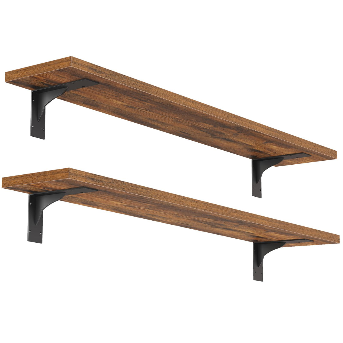 HOOBRO Floating Shelves for Wall, 15.7" Wall Mounted Shelves Set of 2