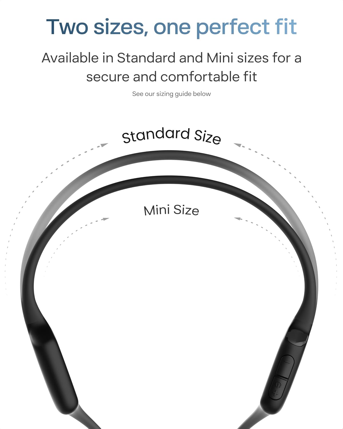 SHOKZ OpenRun Air 2 Bone Conduction Open-Ear Bluetooth Headphones，Black