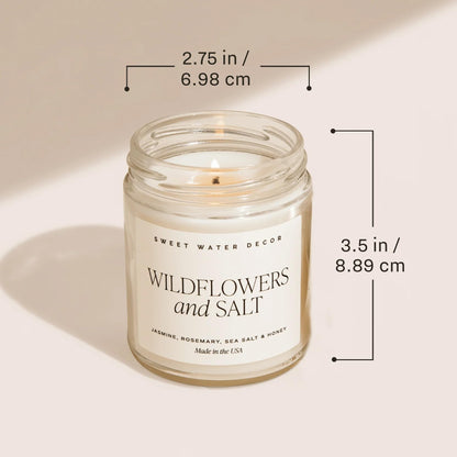 Sweet Water Decor Cinnamon Roll Candle, 9oz Clear Jar, Fall Scent