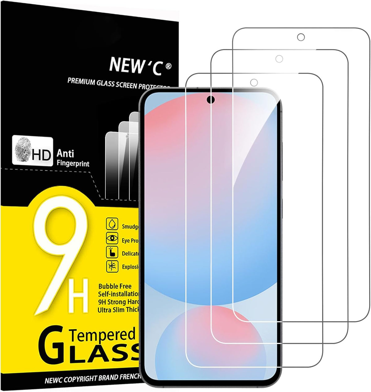 NEW'C for Samsung Galaxy S23 6.1" (SM-S911),Screen Protector Tempered Glass