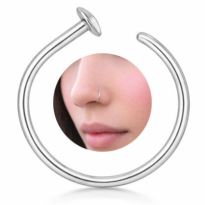 Small Thin Gold Nose Ring Hoop for Women, 20G/22G/24G, 5mm/6mm/7mm/8mm