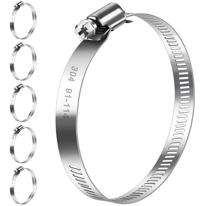 Bolatus Hose Clips 6-51 mm, 22 Pcs Hose Clamp Stainless Steel 304
