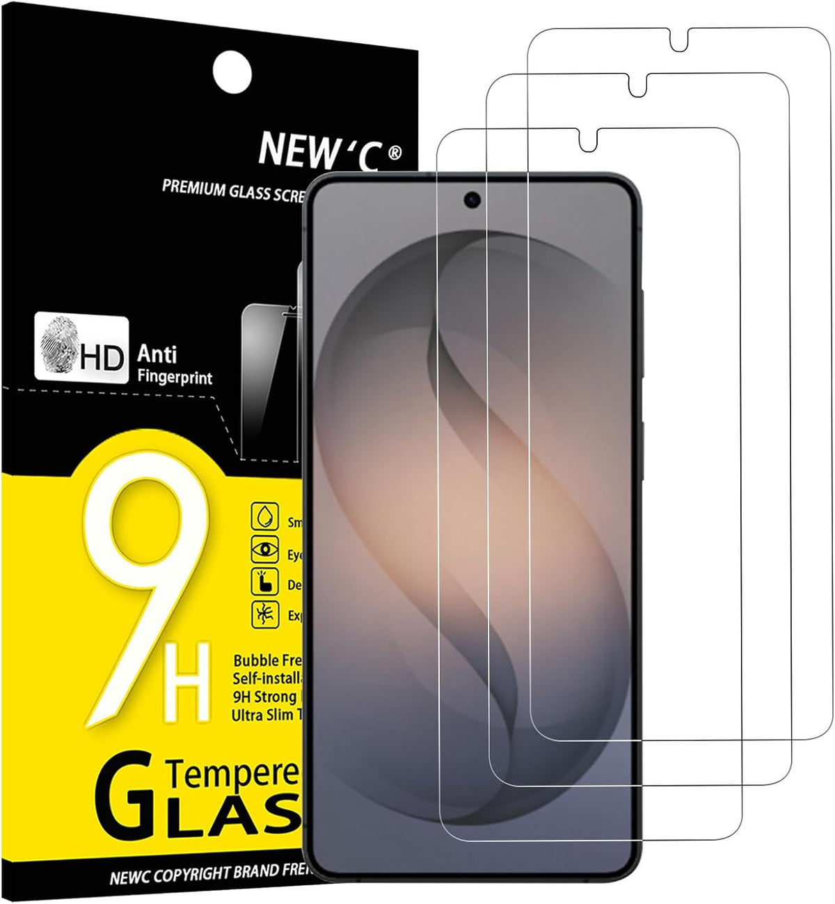 NEW'C for Samsung Galaxy S23 6.1" (SM-S911),Screen Protector Tempered Glass