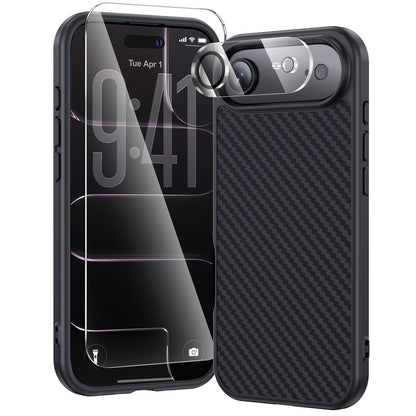 toushion 3 in 1 for iPhone 15 Plus Case Transparent