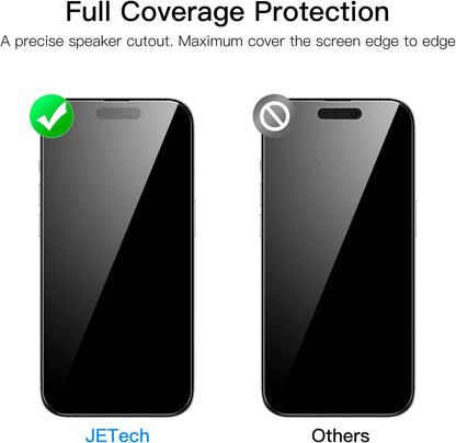JETech Screen Protector for iPhone SE 3/2 (2022/2020), 3-Pack