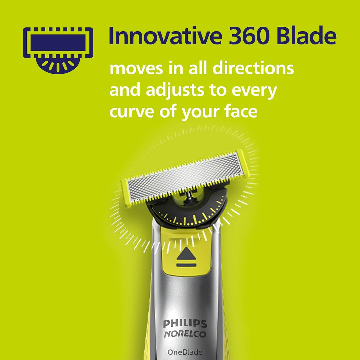 Philips Norelco OneBlade 360 Replacement Blades, 3 Pack